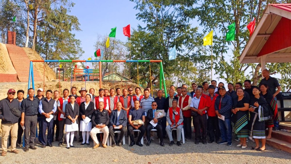 Officials and others during the inauguration of Health and Wellness Park, an ICONIC PROJECT under LADF 2023-2024 at the Primary Health Centre, Kohima Village, P Khel on March 19.
